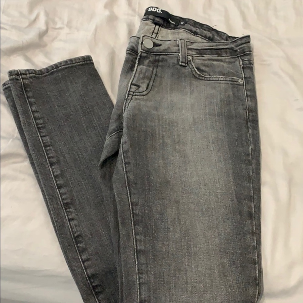 BDG grey wash skinny jeans